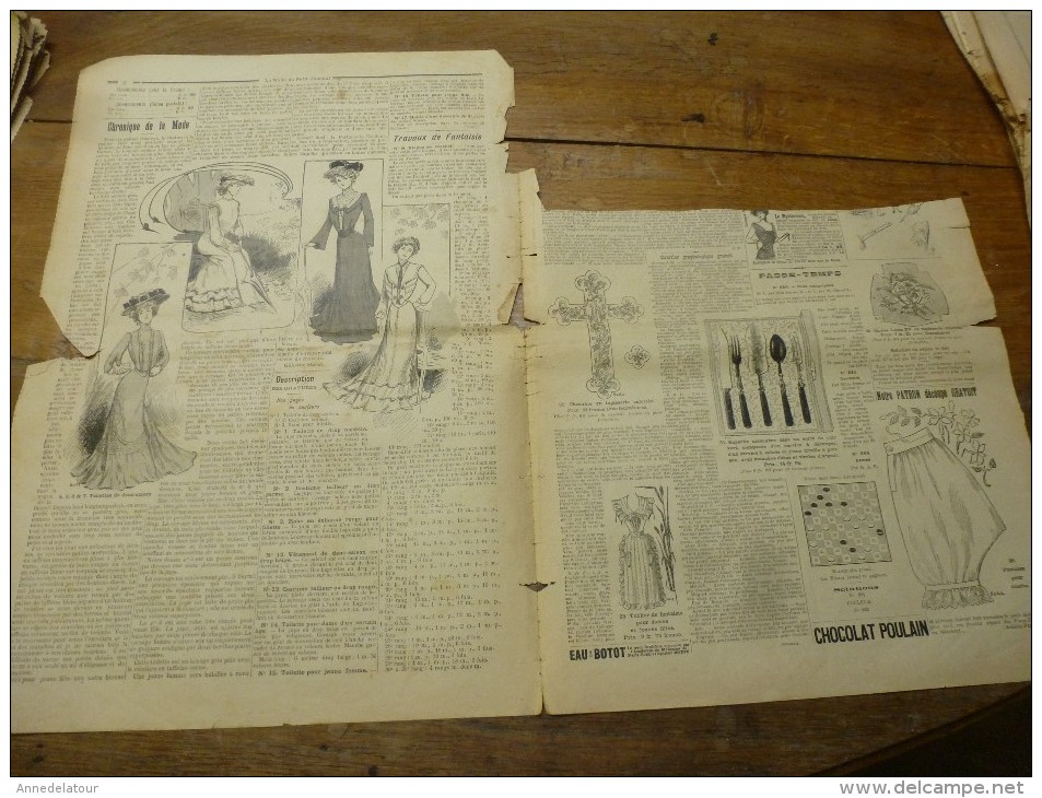 1902 La MODE Du Petit Journal  ,grav Couleurs  1ere Page & Double P - 1900-1940