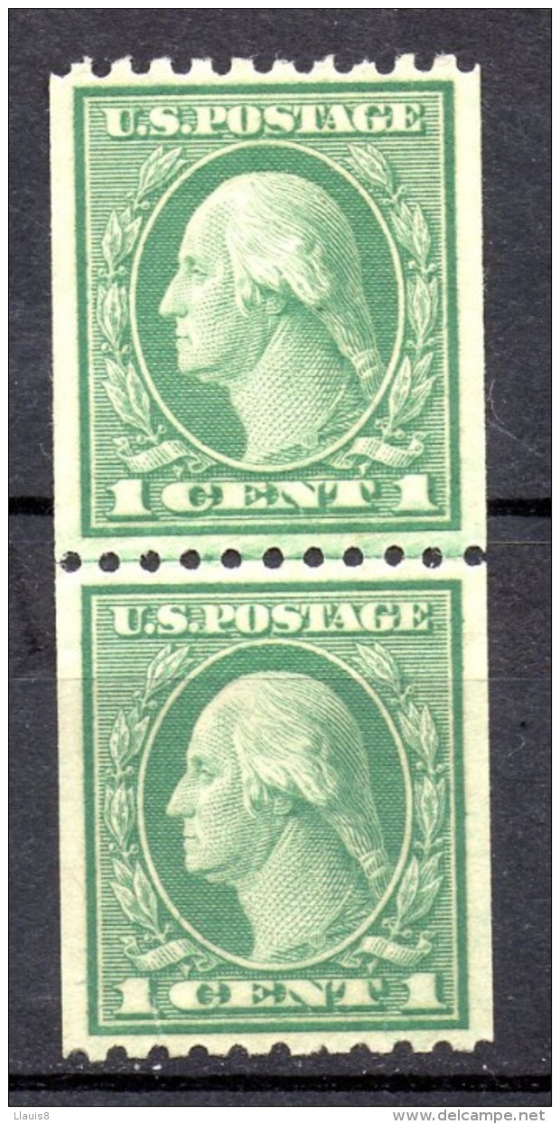 EE.UU.  AÑO 1912-1915.  Sc 405a -  Yv  182 AB (MNH) X 2 - Nuevos