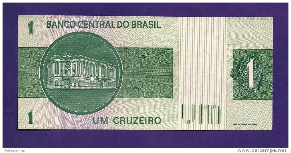 BRASIL , 1972,  Banknote,  MINT UNC., 1 Cruzeiro KM Nr. 191 - Brazil