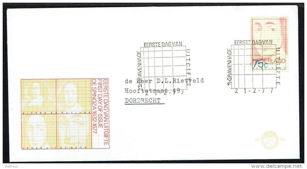 Jaar 1977 - FDC N° 155 -  Y/T N° 1065 - Baruch De Spinoza. (peintre). - FDC