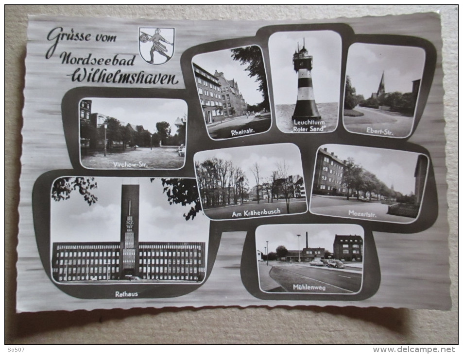 I1- Germany Postcard-Nordseebad Wilhelmshaven - Wilhelmshaven