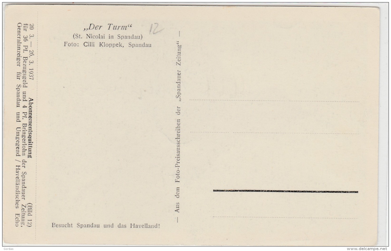 Germany -Berlin - Spandau - Der Turm - Spandau