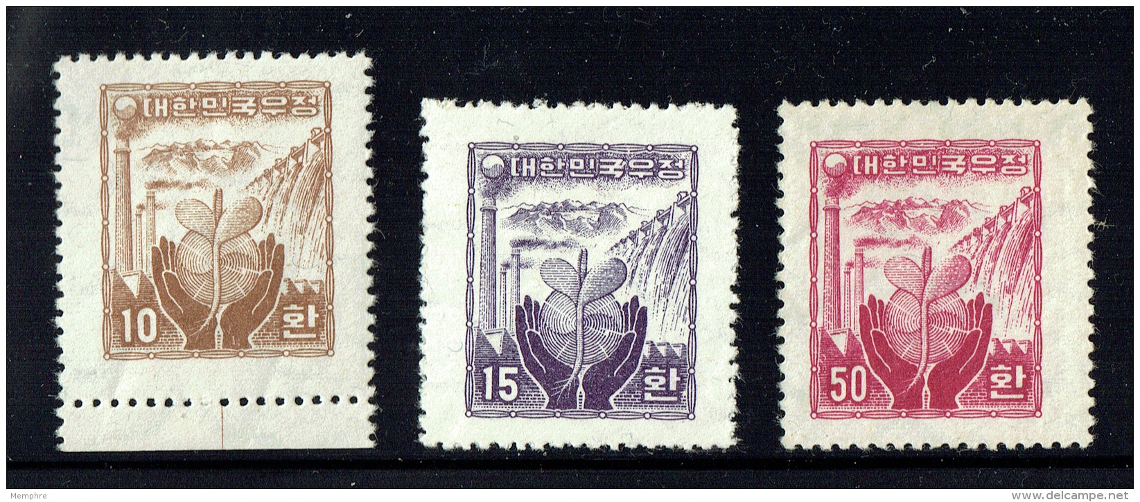 1955  Reconstruction Symbol  Sc 209, 210, 212  MH * - Korea, South