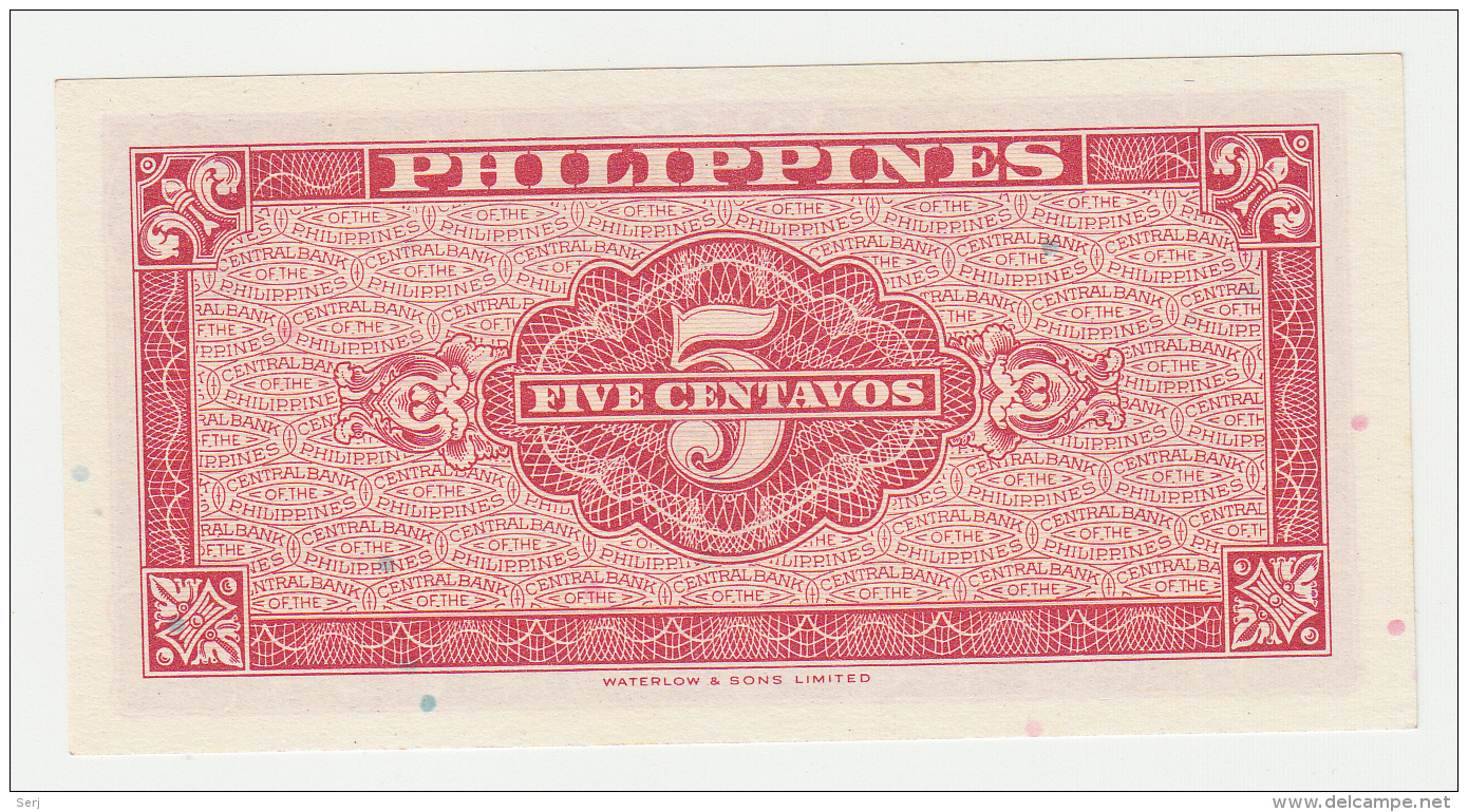 Philipines 5 Centavos 1949 UNC NEUF Pick 126 - Philippines