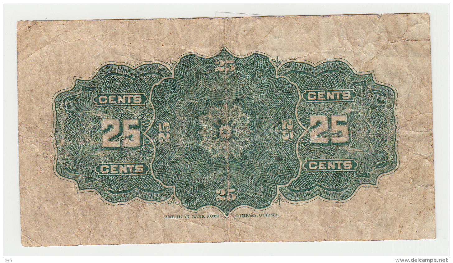 Dominion Of Canada 25 Cents 1-2- 1900 "F" Pick 9b 9 B - Kanada