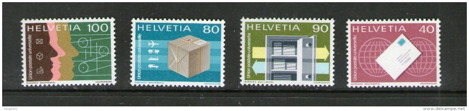 SUISSE-SWITZERLAND 1976 UPU  SERVICE  YVERT   N°453/56  NEUF MNH** - Officials