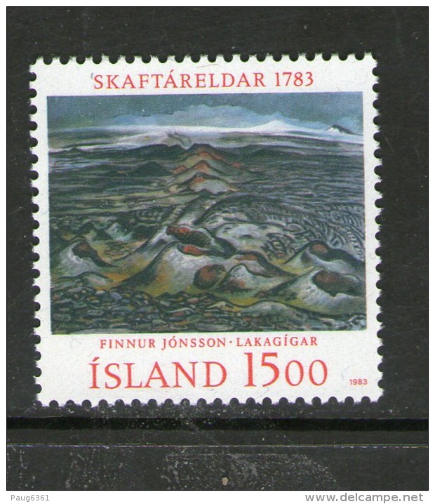 ISLANDE-ICELAND 1983 PEINTURE  YVERT N°555  NEUF MNH** - Unused Stamps