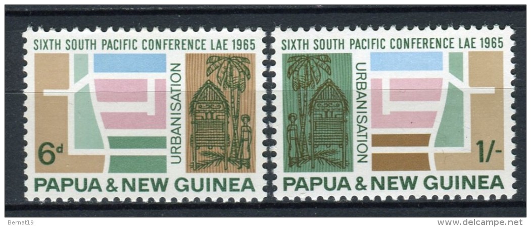 Papua Nueva Guinea 1965. Yvert 78-79 ** MNH. - Papua Nuova Guinea
