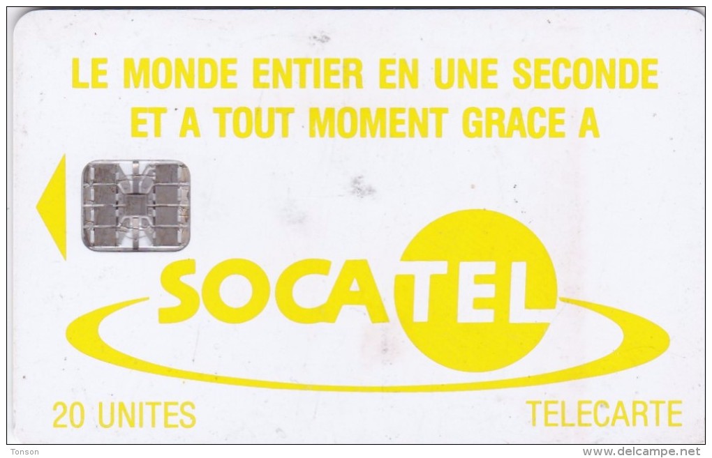 Central African Republic, CAR-20, Yellow Logo - Telephone Tarifs, 2 Scans.   Please Read - Centraal-Afrikaanse Republiek