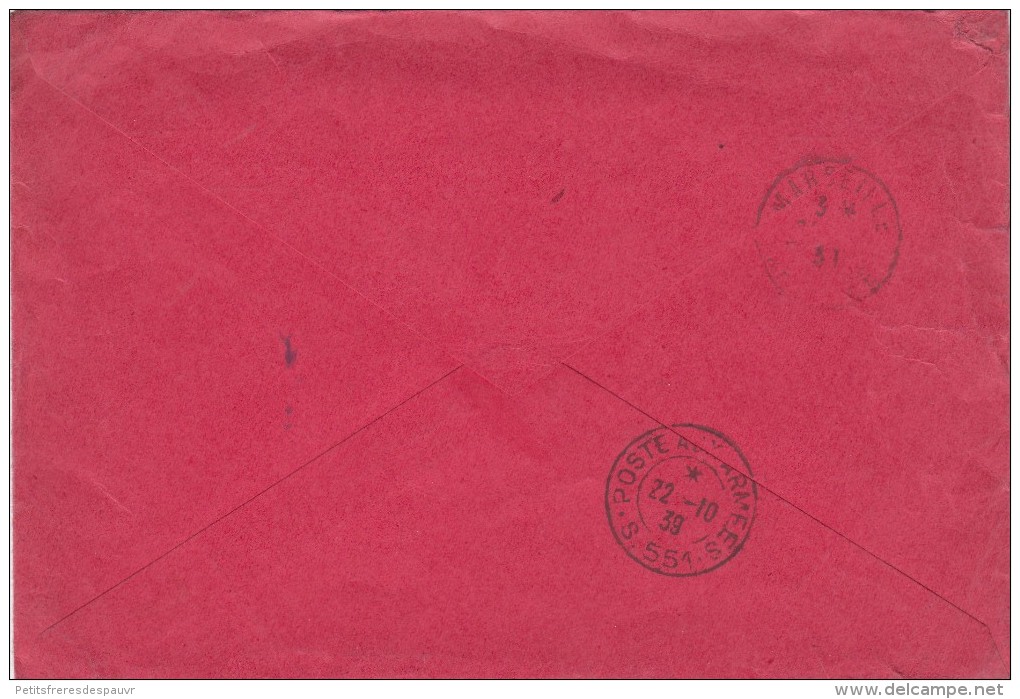 MAROC 1939 Lettre Recommandée - Résidence Générale De La République Française - Cabinet Militaire Distribué Par Exprès - Lettres & Documents