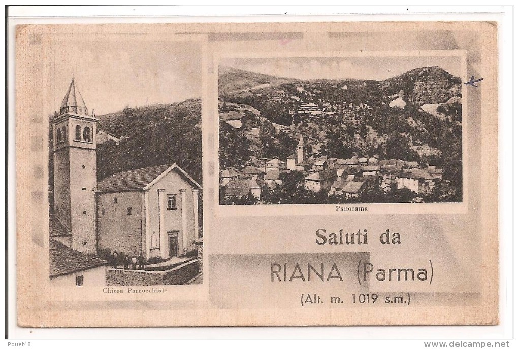 ITALIE - Saluti Da RIANA ( PARME) Rare - Parma