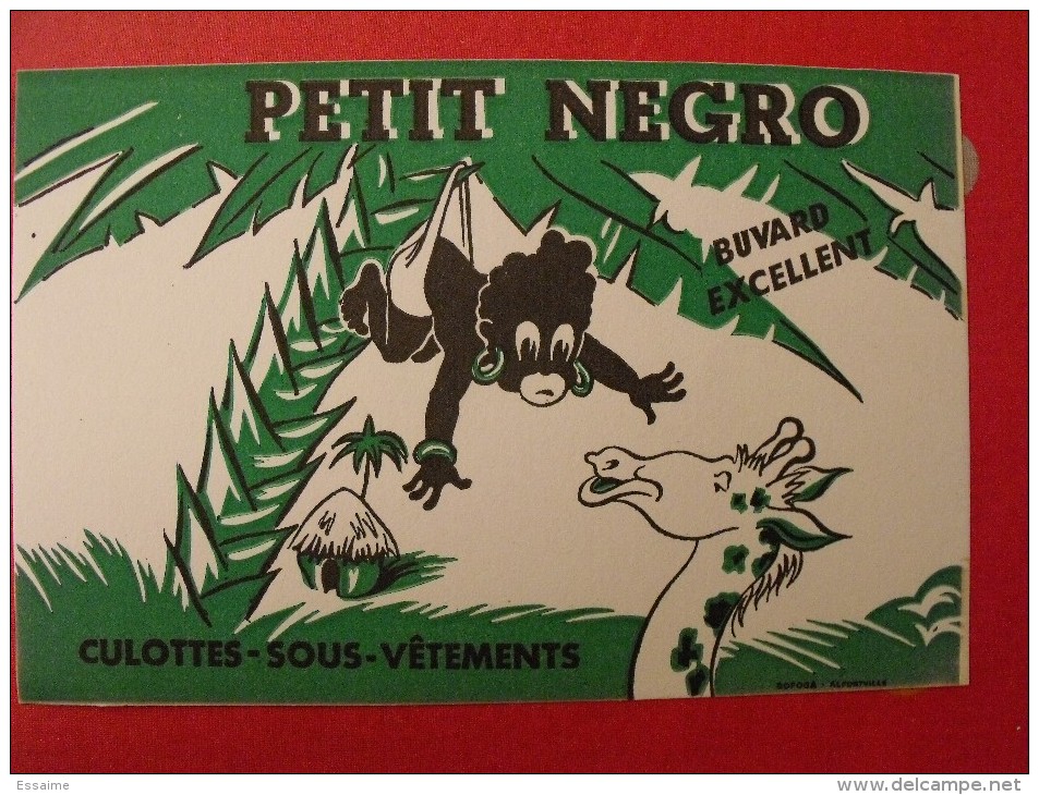 Buvard Petit Negro. Culottes Sous-vêtements. Girafe. Vers 1950 - Animaux