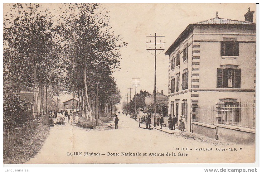 69 - LOIRE - Route Nationale Et Avenue De La Gare - Loire Sur Rhone