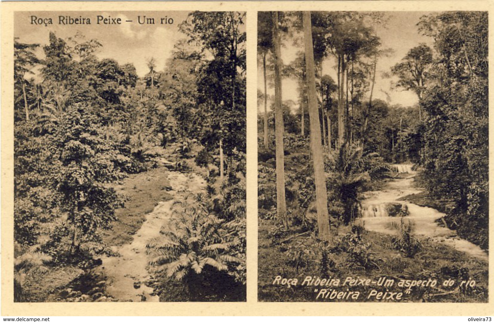 SÃO S. TOMÉ, THOMÉ, Roça Ribeira De Peixe, O Rio, 2 Scans - Sao Tome Et Principe