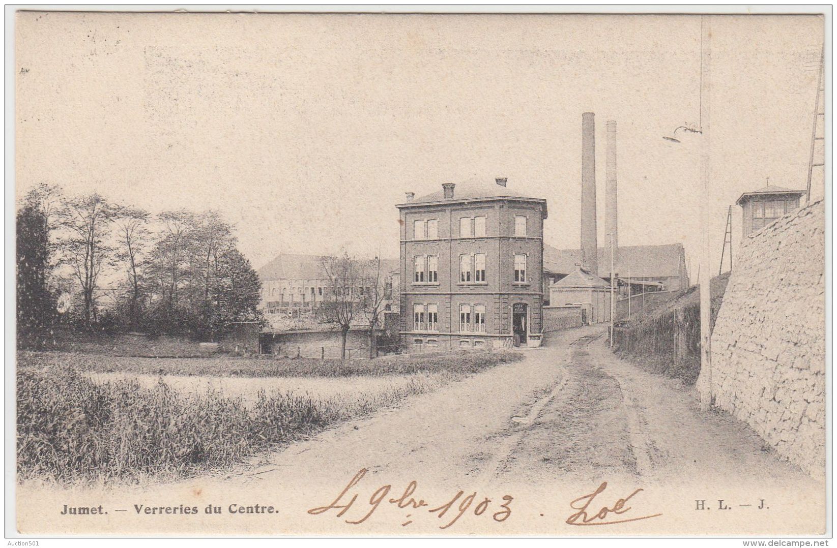 27179g   VERRERIES DU CENTRE - Jumet - 1903 - Charleroi