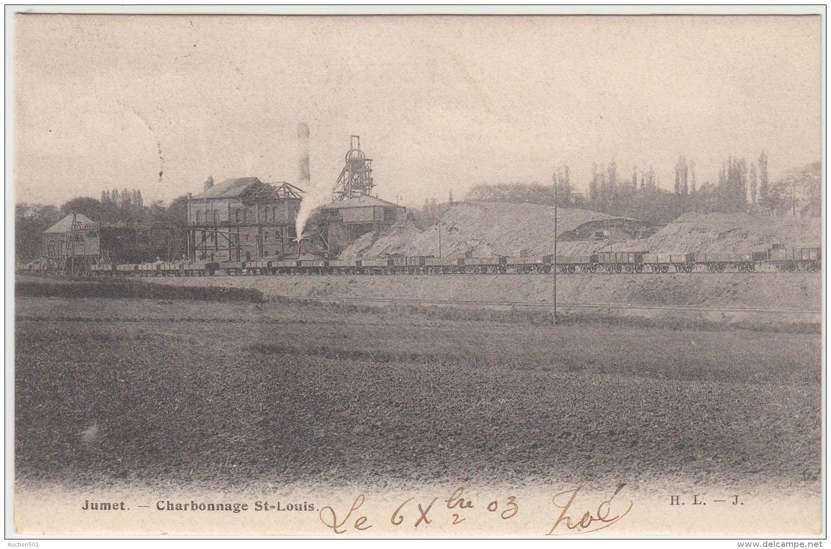 27180g   CHARBONNAGE ST-LOUIS - Jumet - 1903 - Charleroi