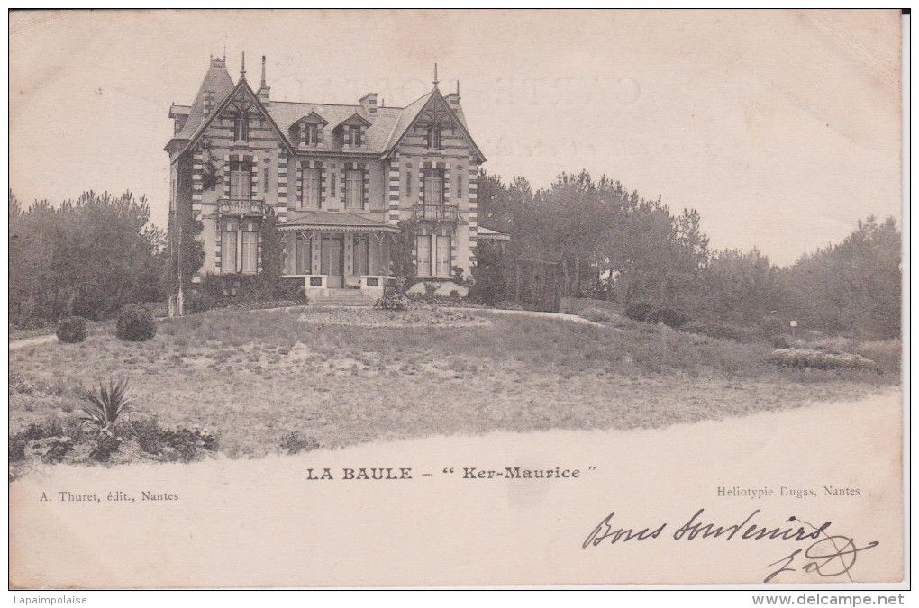 44  LOIRE ATLANTIQUE LA BAULE "   Villa Ker Maurice Villa De Maurice Darlu "   Precurseur Dugas - La Baule-Escoublac