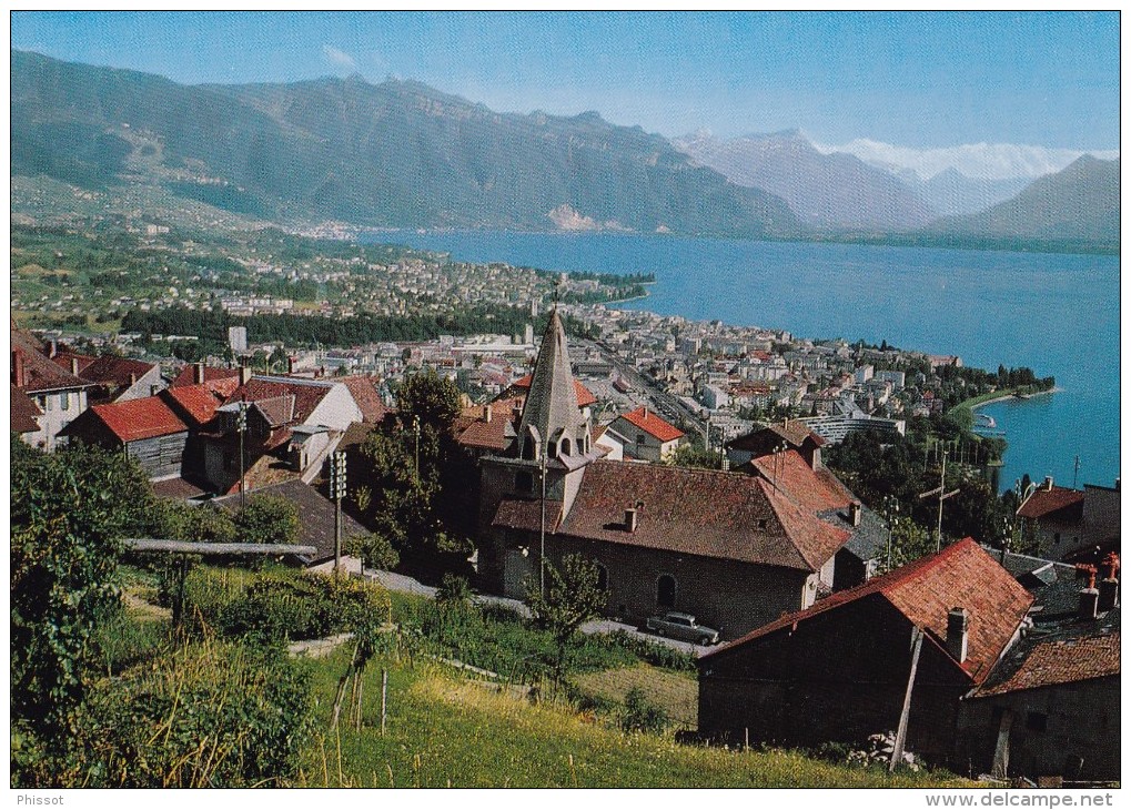 CHARDONNE : Vue Sur Vevey Et Le Lac Léman - Vevey