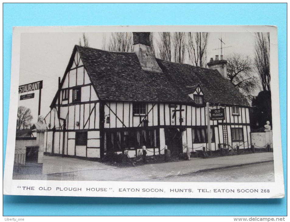 The OLD PLOUGH HOUSE Eaton Socon ( Cramers ) Anno 1965 ( Zie Foto Voor Details ) !! - Huntingdonshire