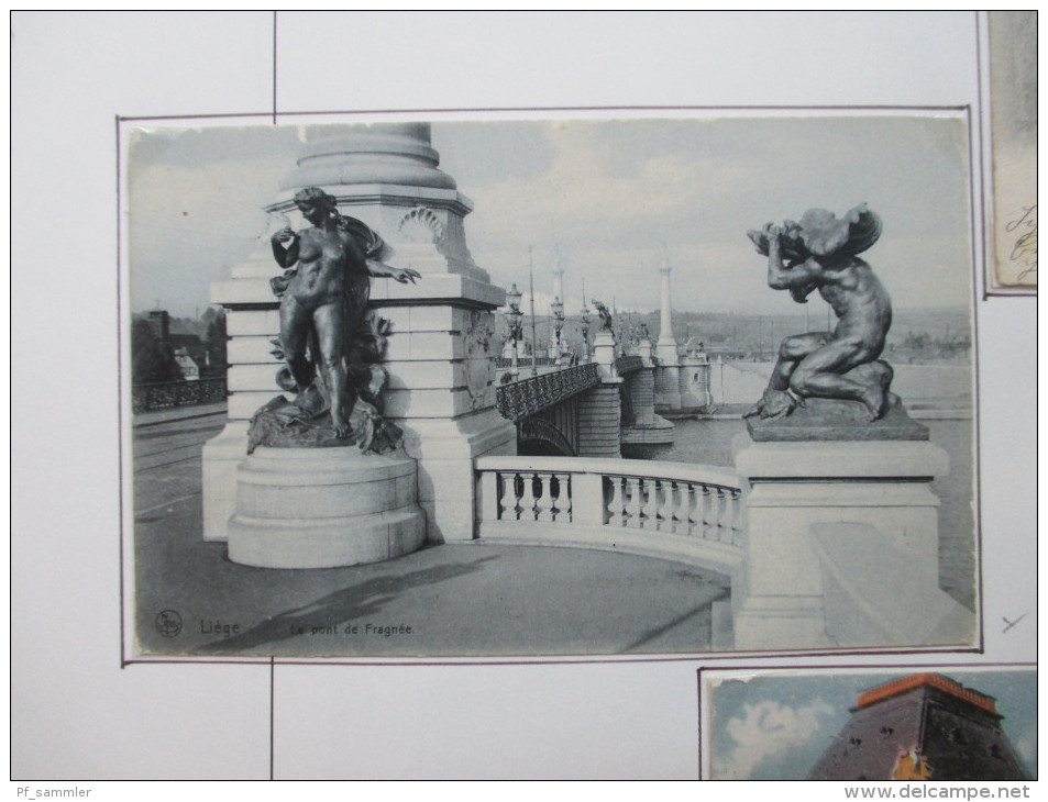 Belgien AK Sammlung 1900 - Anfang 30er Jahre Mit 67 Karten! Tolle Motive / Frankaturen. Auch Feldpost 1. WK. Interessant - Collections & Lots