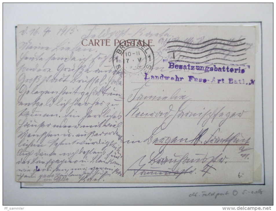 Belgien AK Sammlung 1900 - Anfang 30er Jahre mit 67 Karten! Tolle Motive / Frankaturen. Auch Feldpost 1. WK. Interessant