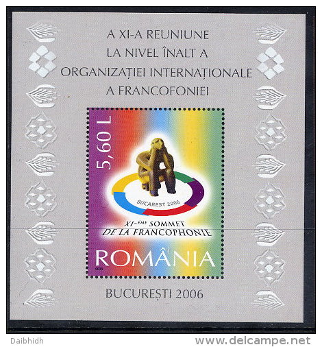 ROMANIA 2006 Francophone World Summit Block MNH / **.  Michel Block 389 - Neufs