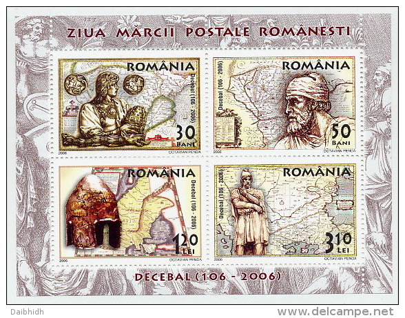 ROMANIA 2006 Stamp Day: Decabalus Block  MNH / **.  Michel Block 382 - Nuevos