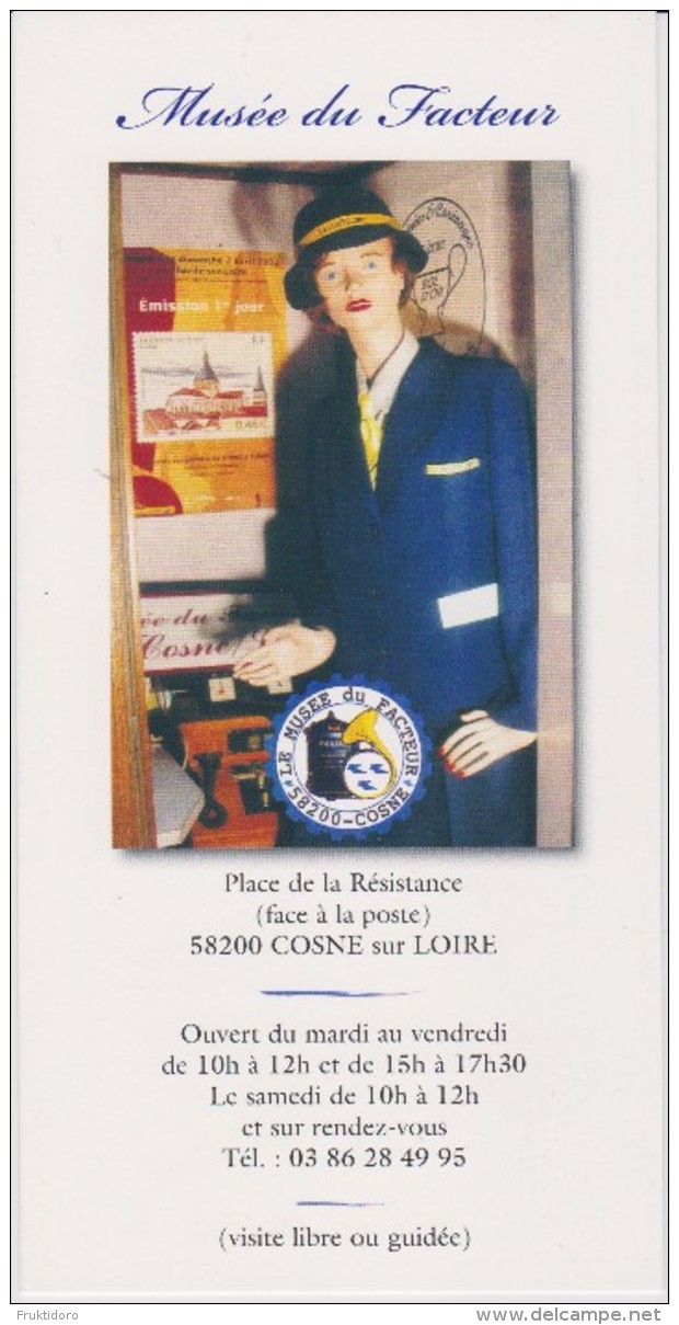 Brochure About Postal Museum In Cosne Sur Loire - Andere & Zonder Classificatie