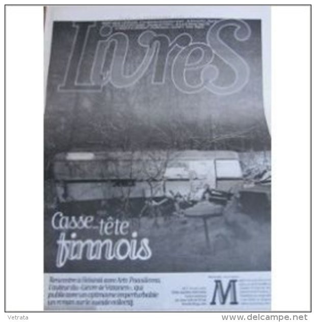 Libération, Supplément Livres Du 18/09/2003 : Paasilinna, Petits Suicides Entre Amis . 8 Pages - Journaux Anciens - Avant 1800