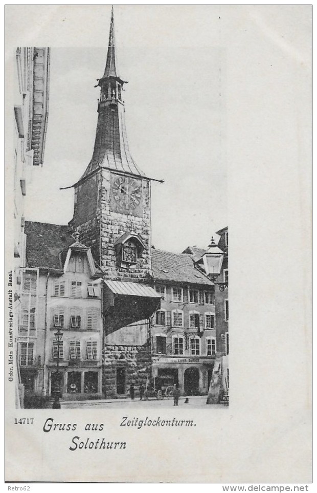 GRUSS AUS SOLOTHURN &#8594; Zeitglockenturm, Lichtdruck Ca.1900 - Autres & Non Classés