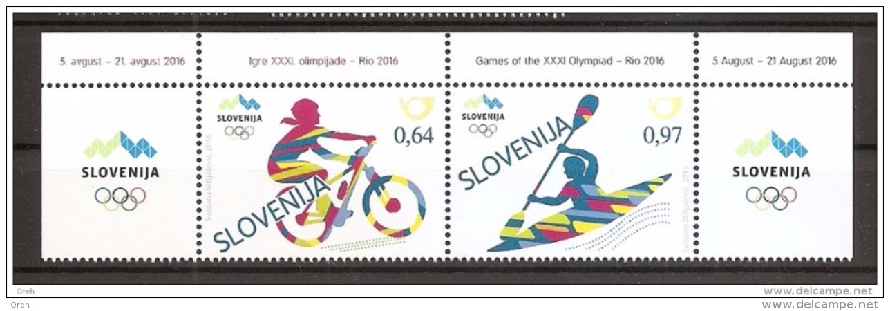 SLOVENIA 2016,NEW STAMPS 27.05, SPORT,OLYMPIC GAMES,RIO DE JENEIRO,MNH - Estate 2016: Rio De Janeiro