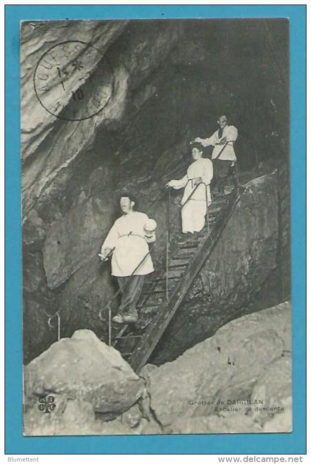 CPA Grottes De DARGILAN - Escalier De Descente MEYRUEIS 12 - Andere & Zonder Classificatie