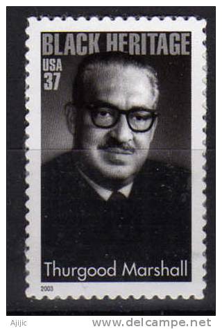 Thurgood Marshall, Le Premier Noir à Avoir Siégé à La Cour Suprême Des États-Unis. 1 T-p Neuf ** - Nuevos