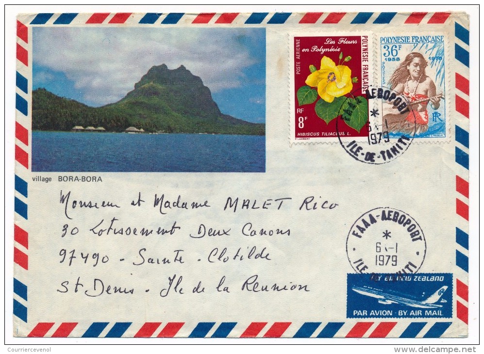 POLYNESIE FRANCAISE - 4 Enveloppes 1979 - 1998 - 2002 - Affranchissements Divers - Autres & Non Classés