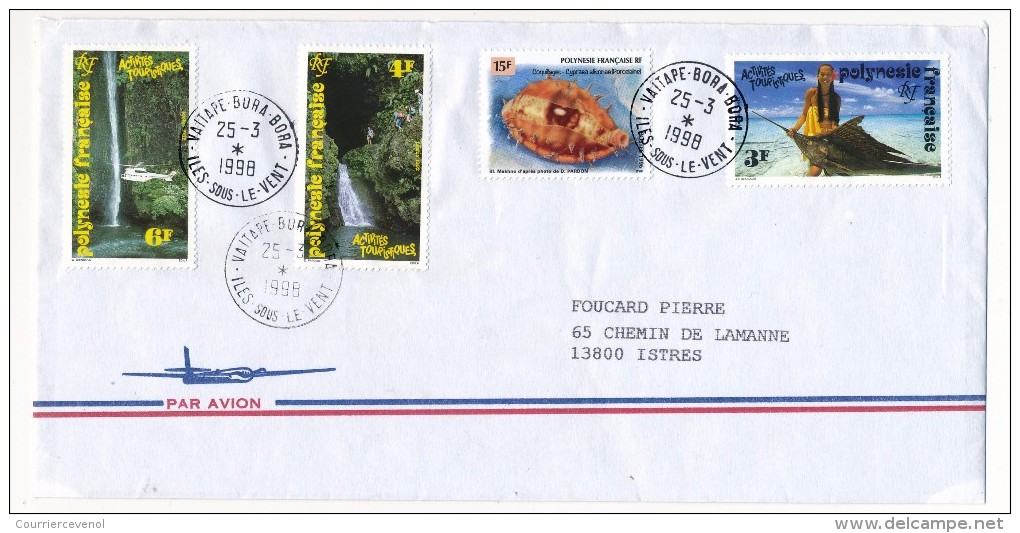 POLYNESIE FRANCAISE - 4 Enveloppes 1979 - 1998 - 2002 - Affranchissements Divers - Autres & Non Classés