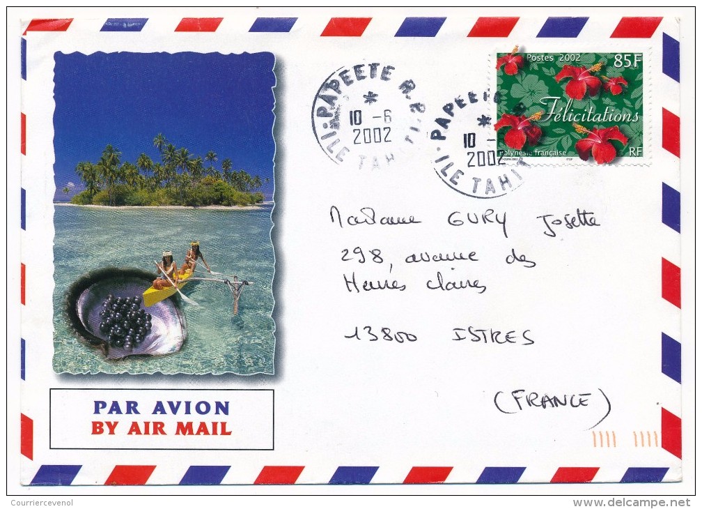 POLYNESIE FRANCAISE - 4 enveloppes 1979 - 1998 - 2002 - affranchissements divers