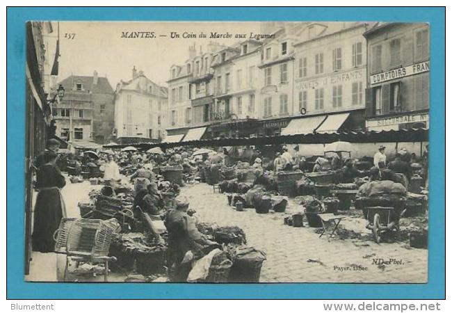 CPA 157 - Métier Marchands Ambulants Un Coin Du Marché Au Légumes MANTES 78 - Mantes La Ville