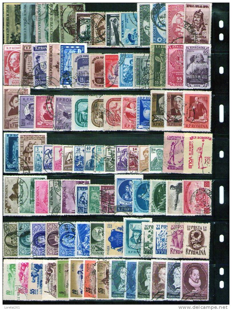 LOT 1952/1960   + 500 Marci Postale/ + 400 Euro/michel  12% - Oblitérés