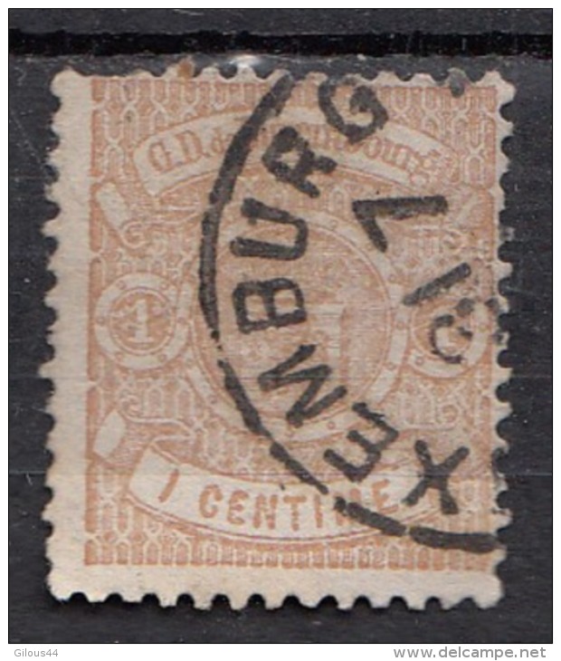 Luxembourg YT N°26  1c Brun Clair - 1859-1880 Armoiries