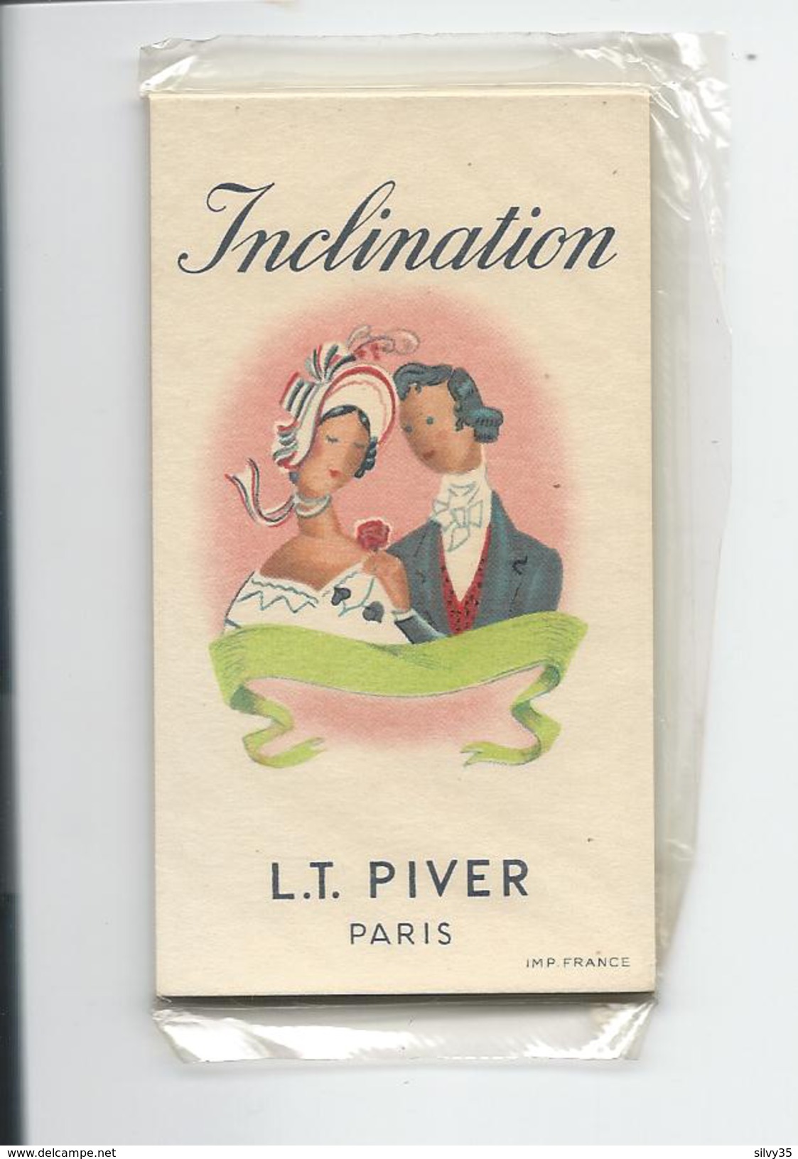 PAQUET CARTES PARFUMEES PIVER - INCLINATION - Vintage (until 1960)