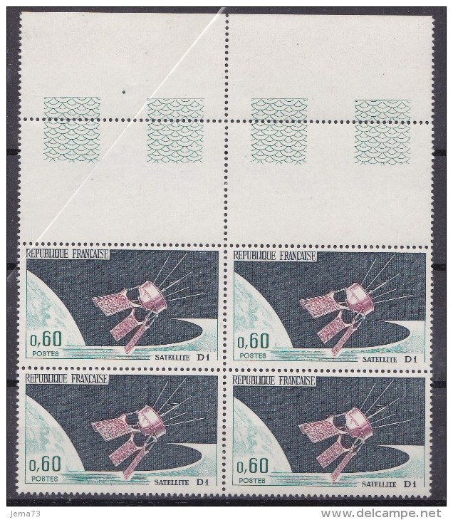 N° 1476 Lancement Du Satélitte D1 D´Hammaguir: 1 Bloc De 4 Timbres Neuf Impéccable - Ungebraucht