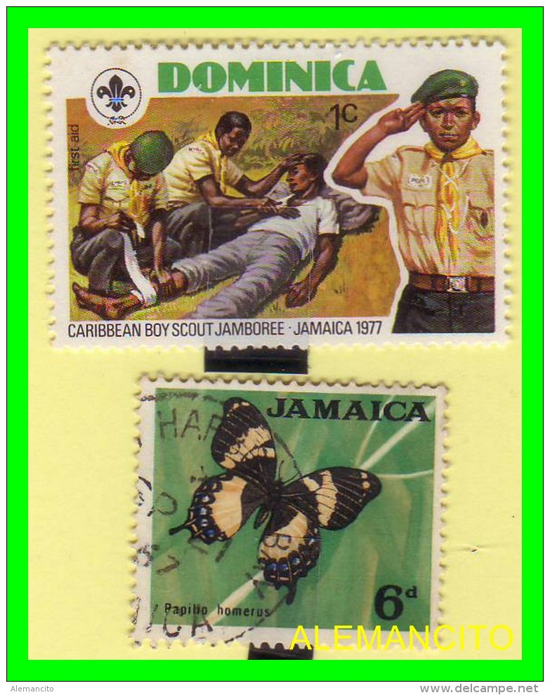 JAMAICA  - 2 SELLOS AÑO 1977 - Jamaica (1962-...)