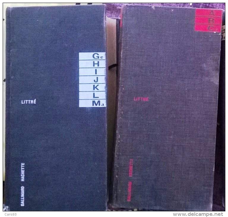 Dictionnaire De La Langue Française Emile Littré.1970. 3 Volumes A à Ca, Ge à Ma, Pn à Sa - Dictionaries