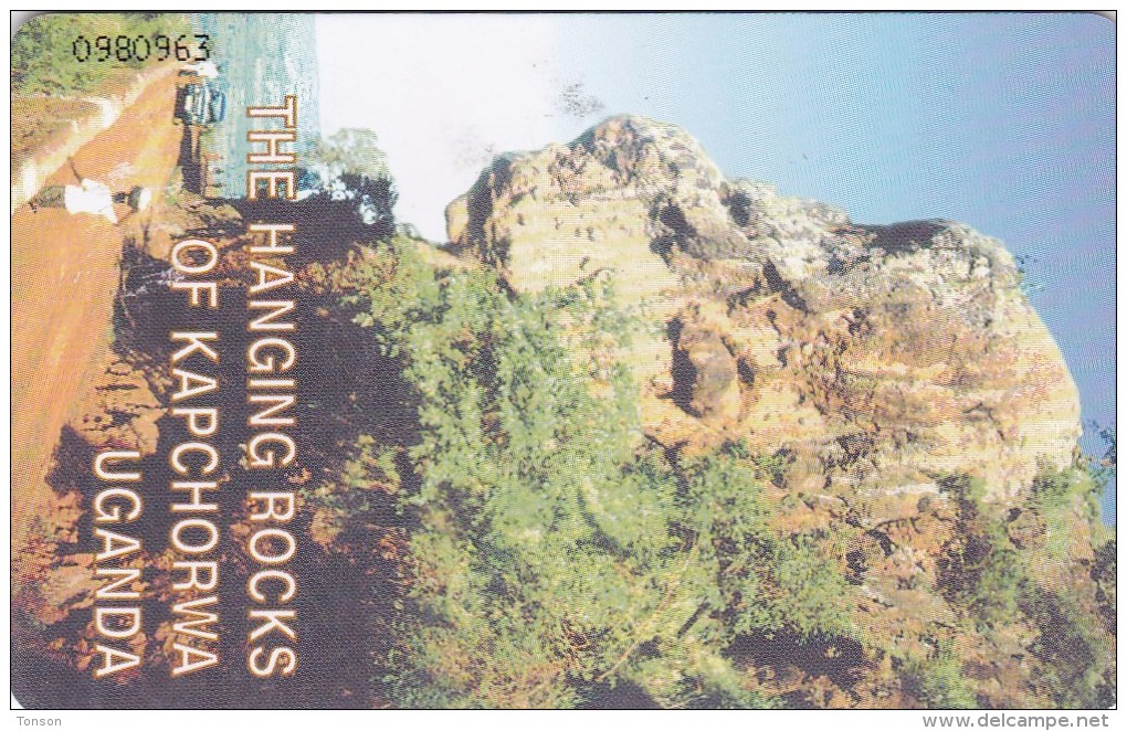Uganda, UGA-21, 20 Units, The Hanging Rocks Of Kapchorwa, 2 Scans . - Oeganda