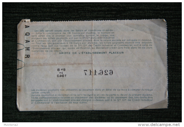 BILLET DE LOTERIE NATIONALE - LES MEDAILLES MILITAIRES - Billets De Loterie