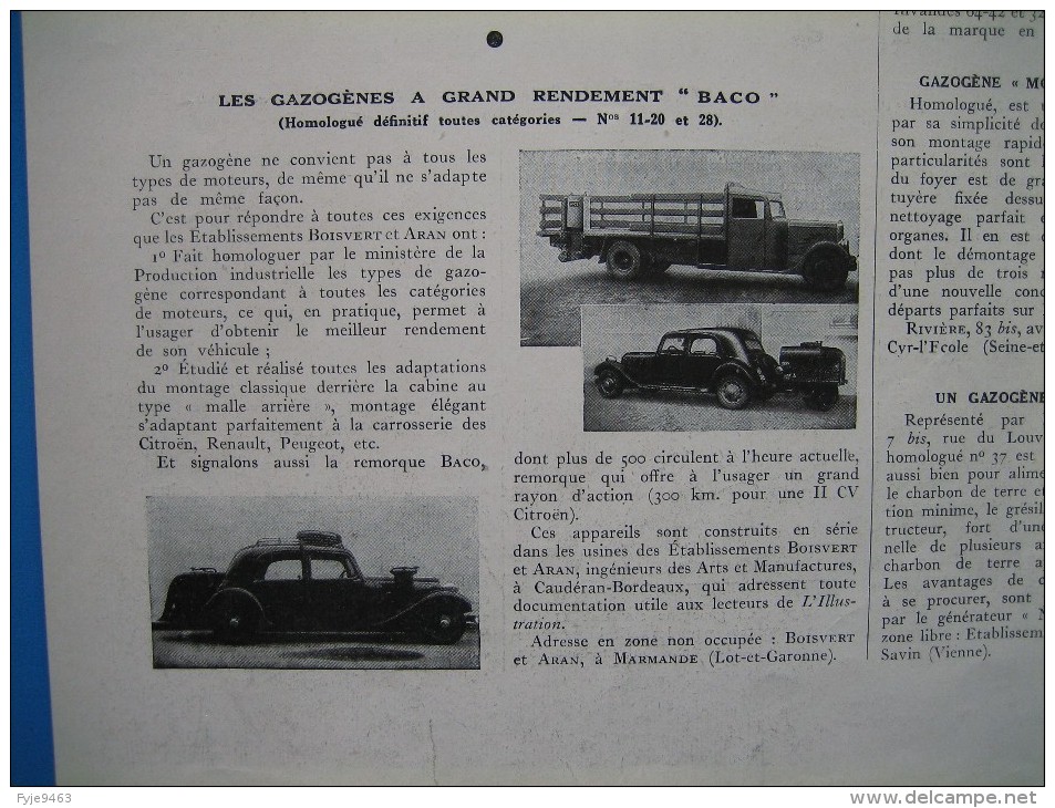 (1941) Les Grands Constructeurs De GAZOGÈNES - Sin Clasificación