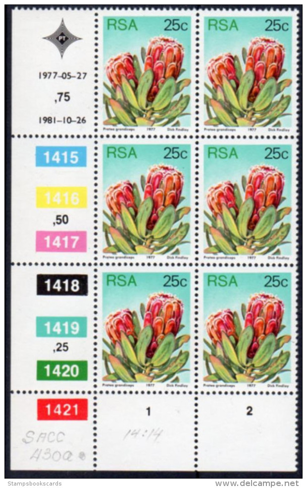 South Africa 25c Cyclinder Block Mnh - Ongebruikt