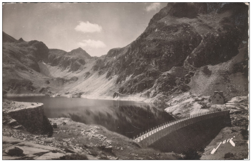 64A074 CPSM PF 64 - ALLEE D'OSSAU, LE LAC D'ARTOUSTE ET SON BARRAGE - Autres & Non Classés