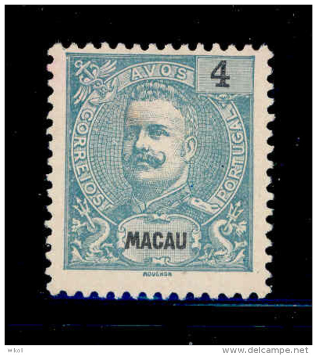 ! ! Macau - 1898 D. Carlos 4 A - Af. 83 - NGAI - Unused Stamps