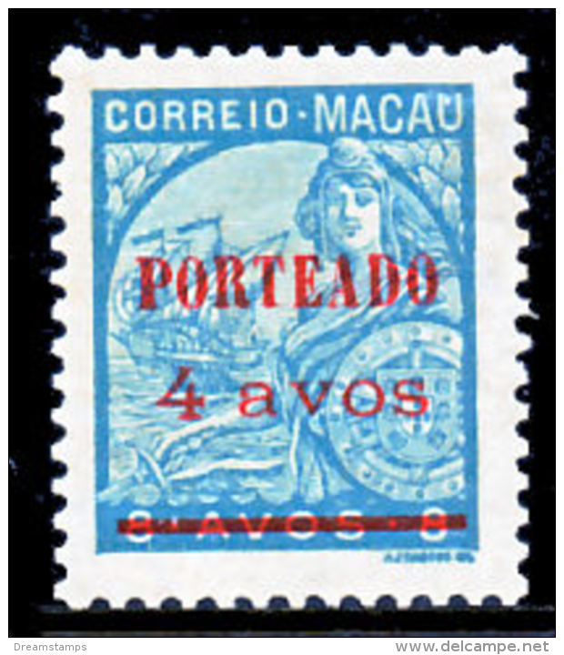 !										■■■■■ds■■ Macao Postage Due 1949 AF#46(*) Surcharges 4 On 8 Avos (x10843) - Postage Due